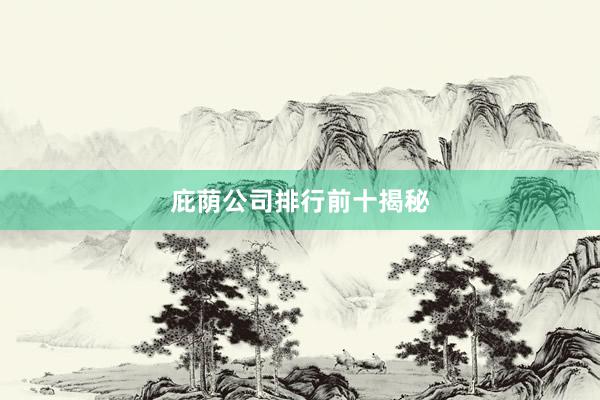 庇荫公司排行前十揭秘